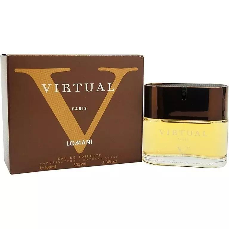 ادکلن لومانی ویرچوال اصل LOMANI VIRTUAL حجم ۱۰۰ میل