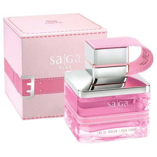 ادکلن SAGA PINK EMPER ساگا صورتی امپر زنانه حجم 100 میل